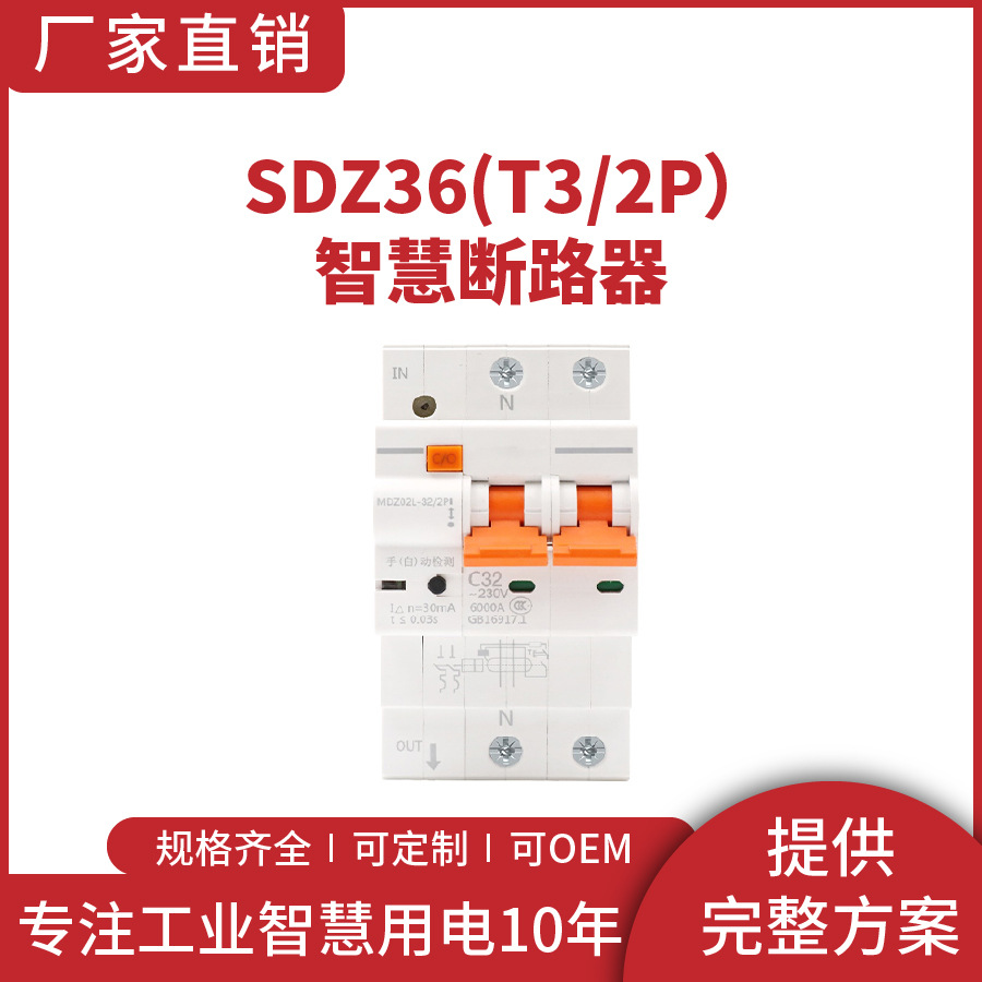SDZ36(T3）2P漏电保护器带空气开关2p空开断路器