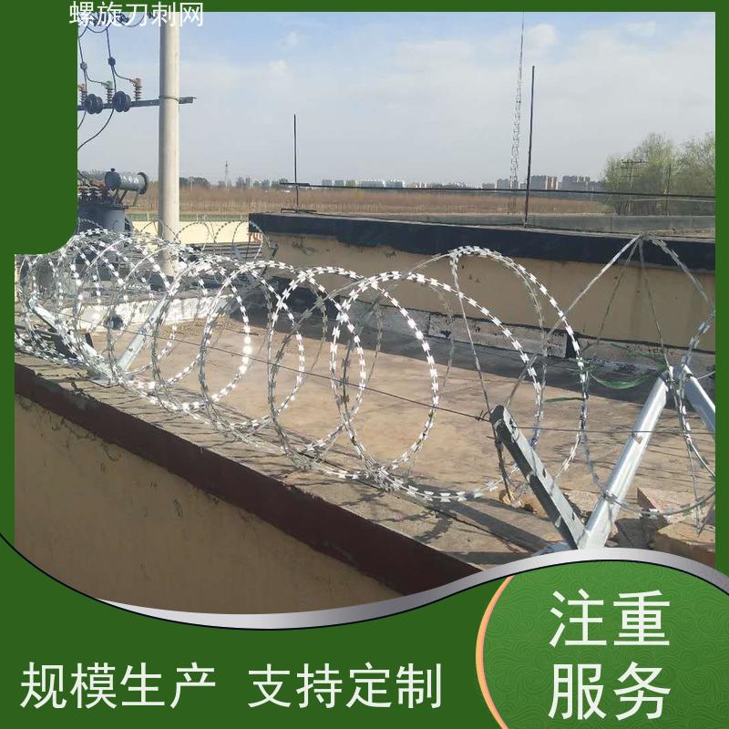 防护网带刺铁丝滚笼275g刀刺网高锌刀片刺丝颜色