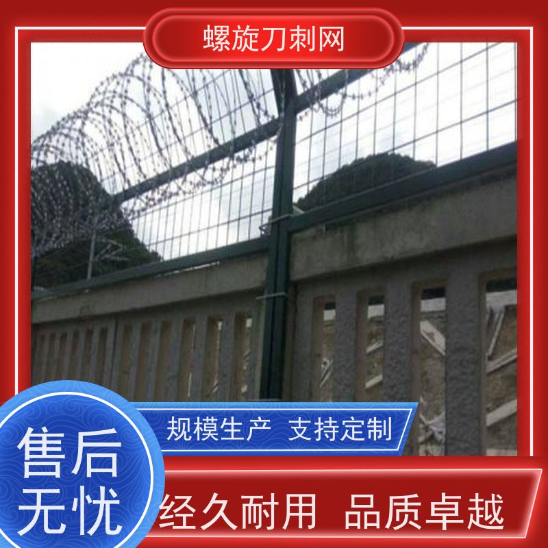 热镀锌不锈钢刀片刺绳小区学校防爬防盗网蛇蝮式刺丝滚笼刺网颜色