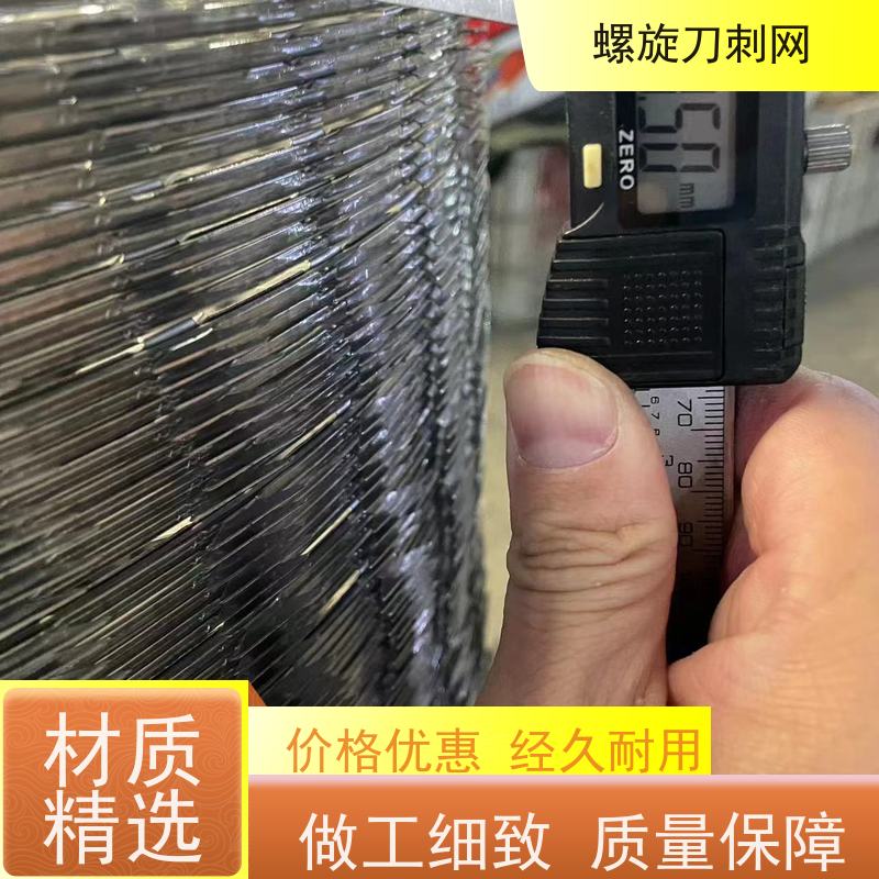 防护网带刺铁丝滚笼高铁防攀爬刀刺网片高锌刀片刺丝材质