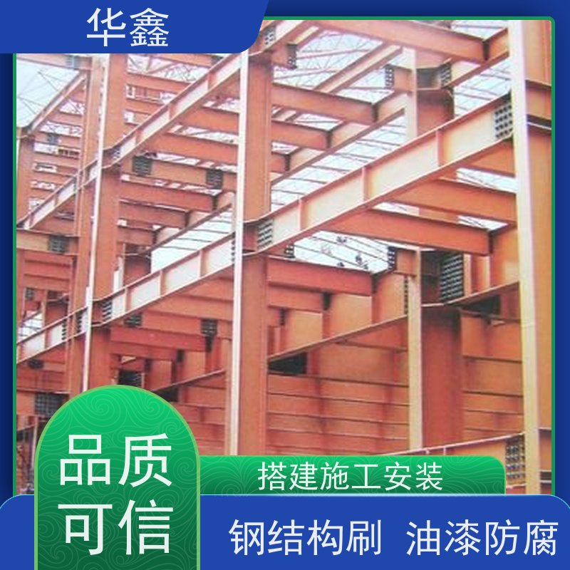 华鑫 钢结构厂房除锈 大型大跨度两连跨 施工速度快