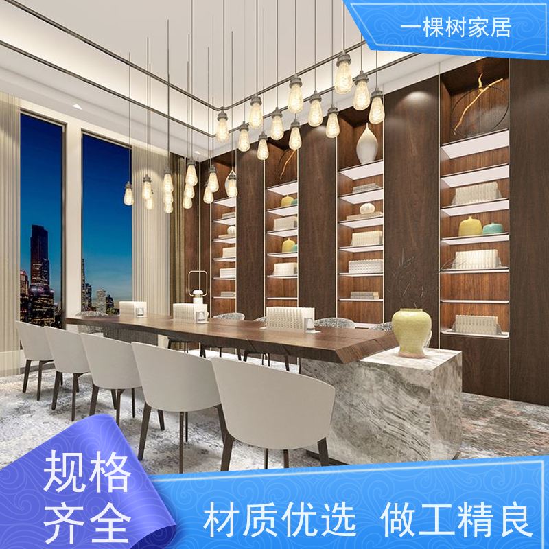 一棵树家居 别墅会所装修 实木定制厂家 传统榫卯工艺匠心制造