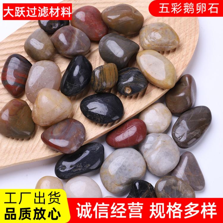 彩色软石造景鹅小子五彩石鱼缸卵石鹅卵石原石雨花石白石石天然