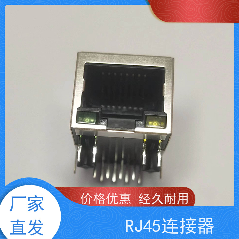 百兆网口RJ45 带灯无灯 RA19013H02GA型号 连接器厂家 接口