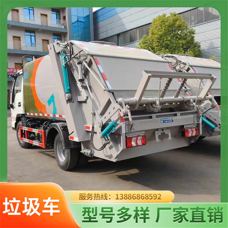 大型 压缩垃圾车 可进地下室新能源纯电挂桶生活垃圾处理车