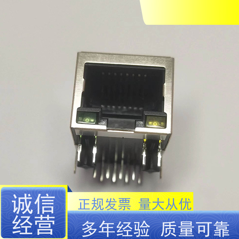 RJ45接口 100BASE传输 网络接头实力厂家 RA19013H02GA 以太网连接器