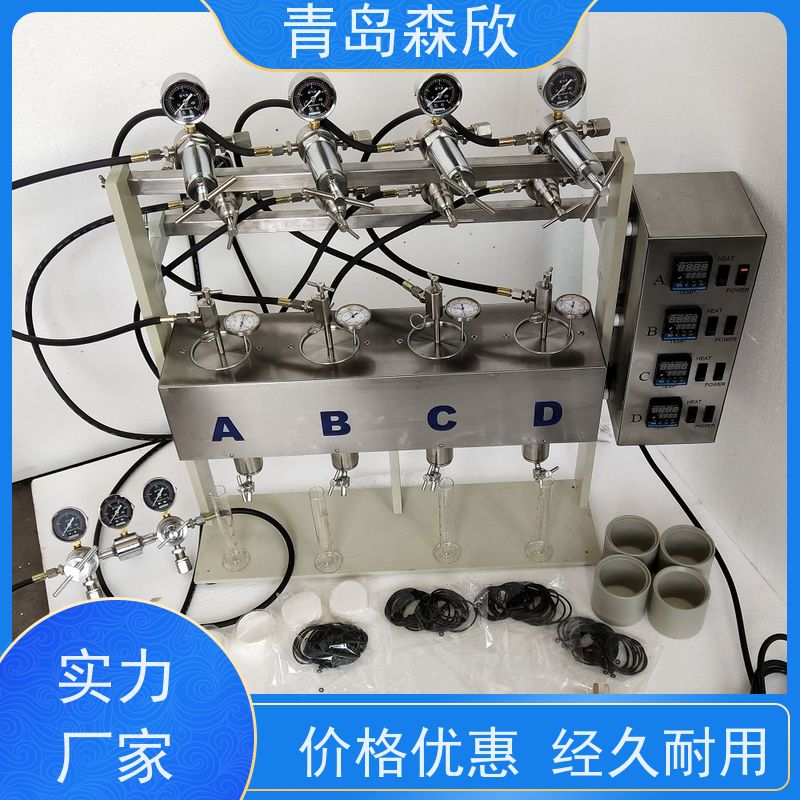 森欣机电失量仪检测装置高压失水仪四联高温滤失仪测定测试效率高