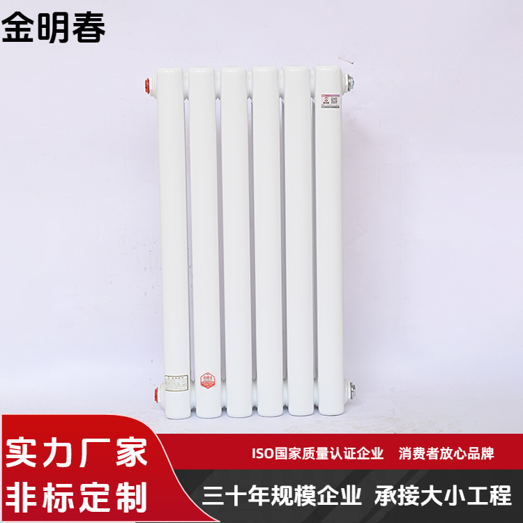 金明春 厂家供应 QFGZ216钢制柱型二柱暖气片 高效散热耐用 规格齐全