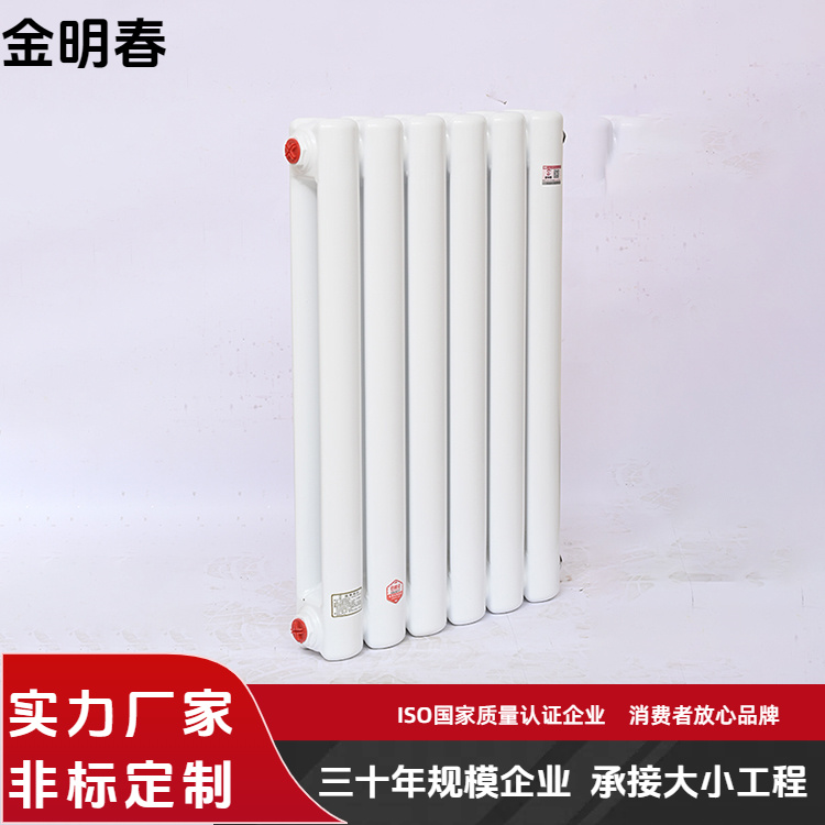 金明春 厂家供应 QFGZ219钢制二柱暖气片 耐用性能稳定 按需定制