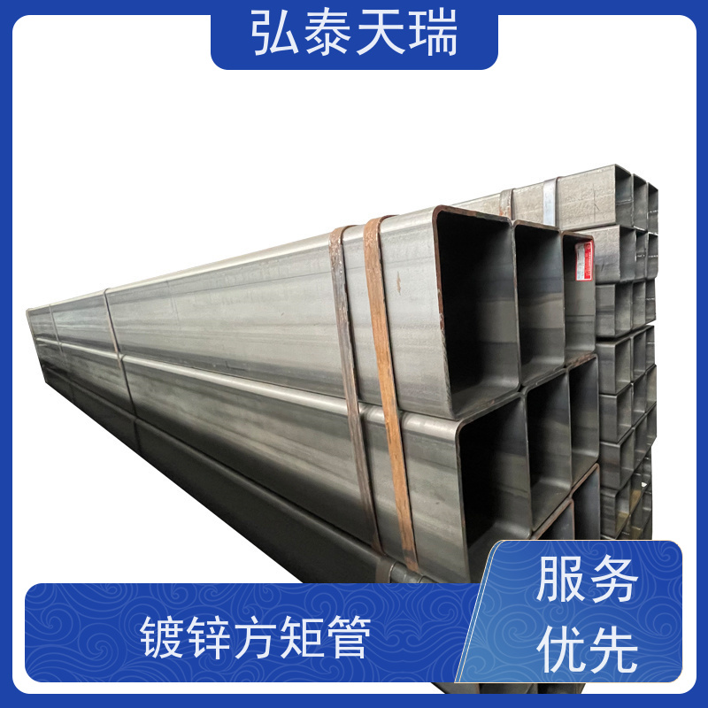  镀锌方矩管80微米 耐高温耐腐蚀 建筑工程 规格型号全