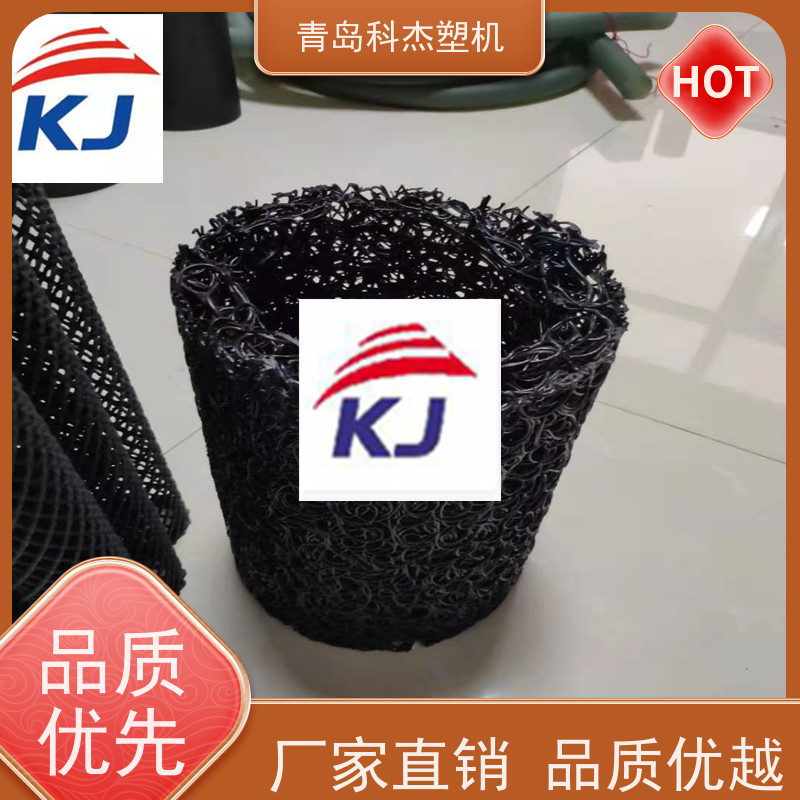 青岛科杰塑料机械有限公司 空气净化水过滤网管设备 无废品 省时省力