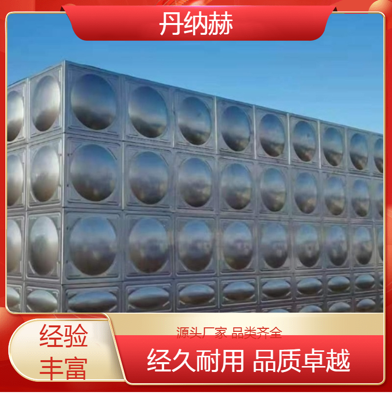 大型长方形不锈钢人防水箱拼装焊接小区学校医院酒店现场安装