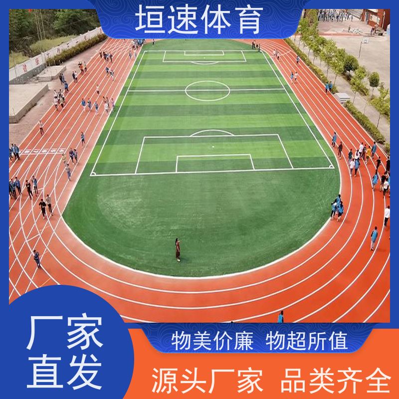 垣速 绿色弹性地垫 彩色塑胶路面 幼儿园运动地坪耐冲击性强