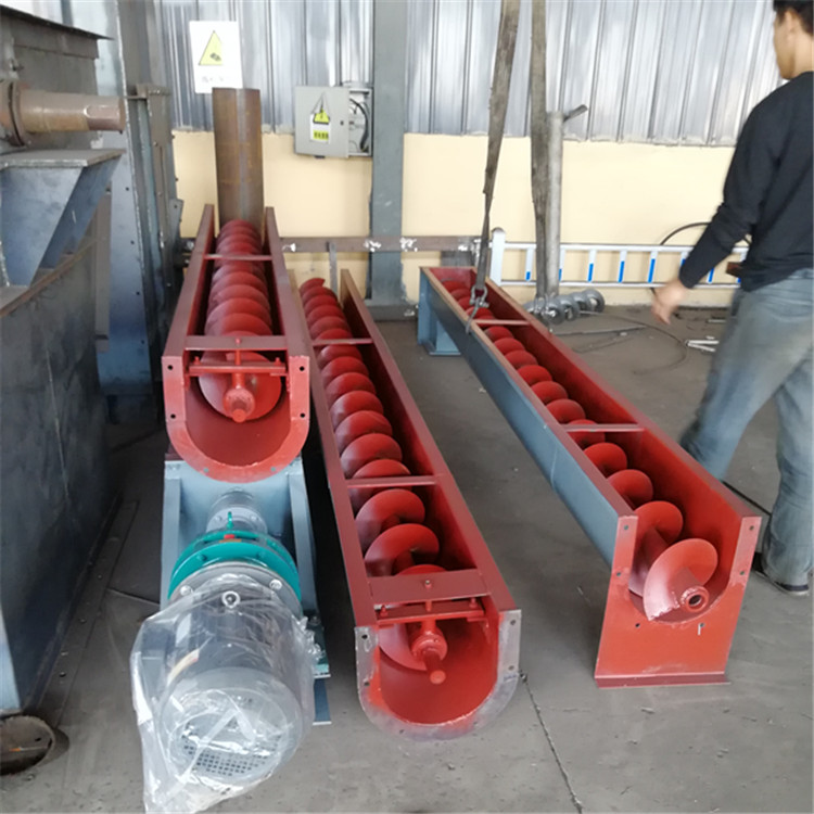 垃圾 单轴螺旋输送机 多点进料 GX200 接力输送 伟杰环保