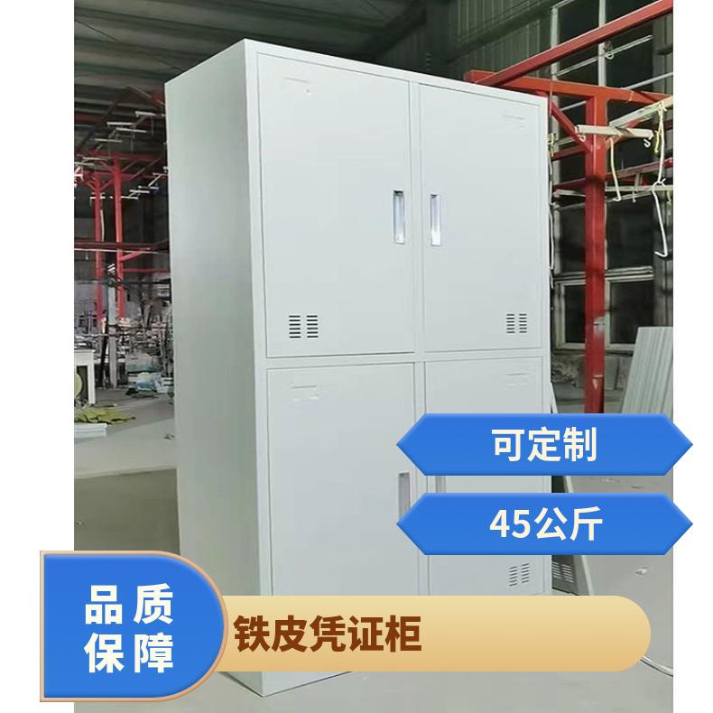 铁皮凭证柜 规格400*900*1800 双层 员工物品储物柜 45公斤 简约 有