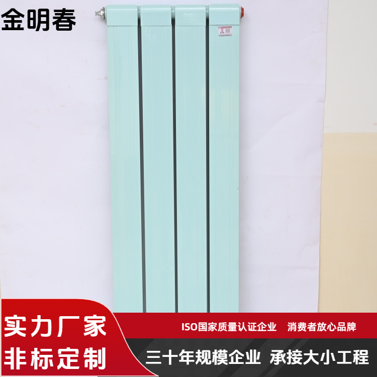 金明春 厂家 双水道TLF65/60钢铝复合散热片 造型美观实用 规格齐全