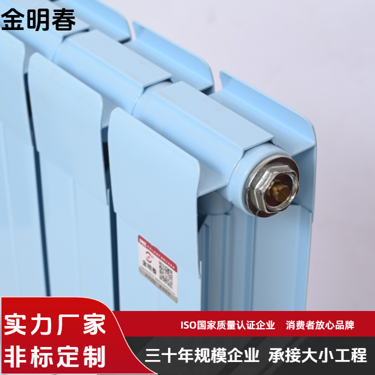 金明春 厂家 双水道TLF65/60钢铝复合散热片 耐高温耐腐蚀 规格齐全