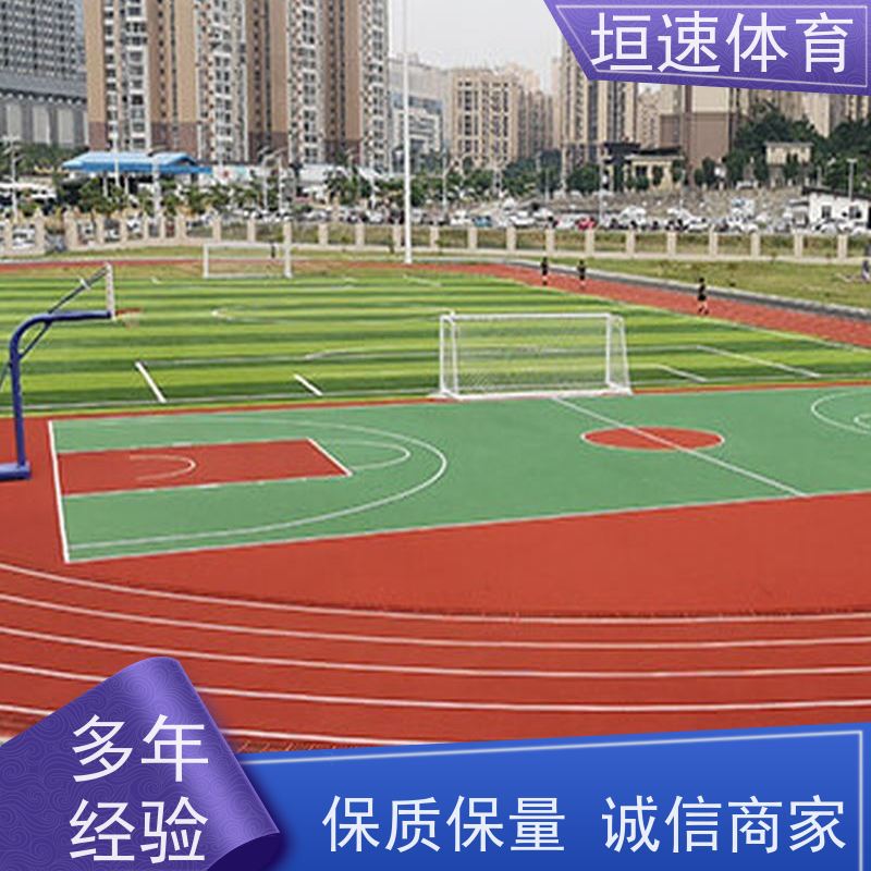垣速 弹性pu运动场200㎡ 塑胶彩色地坪 体育场地地胶抗压性好