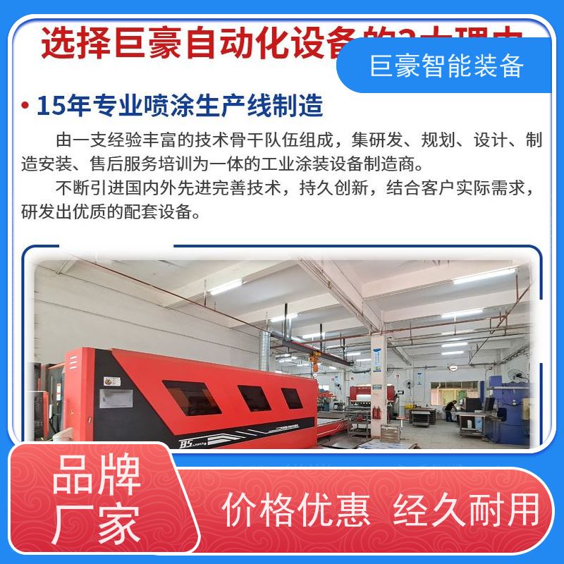 巨豪智能装备 金马喷枪 大型工件喷涂 在线检测 上粉均匀