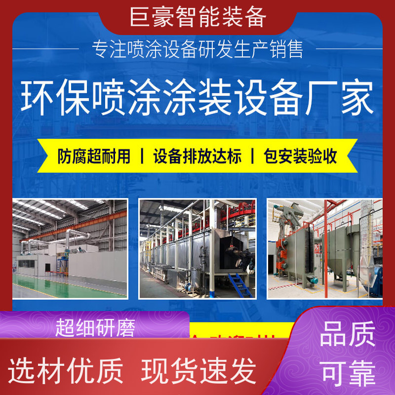 巨豪智能装备 静电粉末喷涂 农用机械喷漆 全自动上下料 快带换色