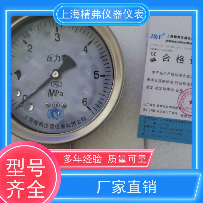 精弗仪器仪表 产品可靠 测量准确 螺纹链接 直径100