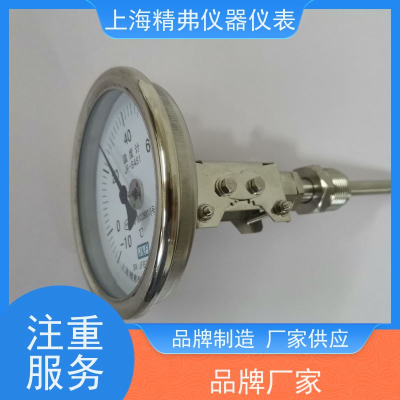 精弗仪器仪表 0~500℃ 温度计 支持定制 轴向安装