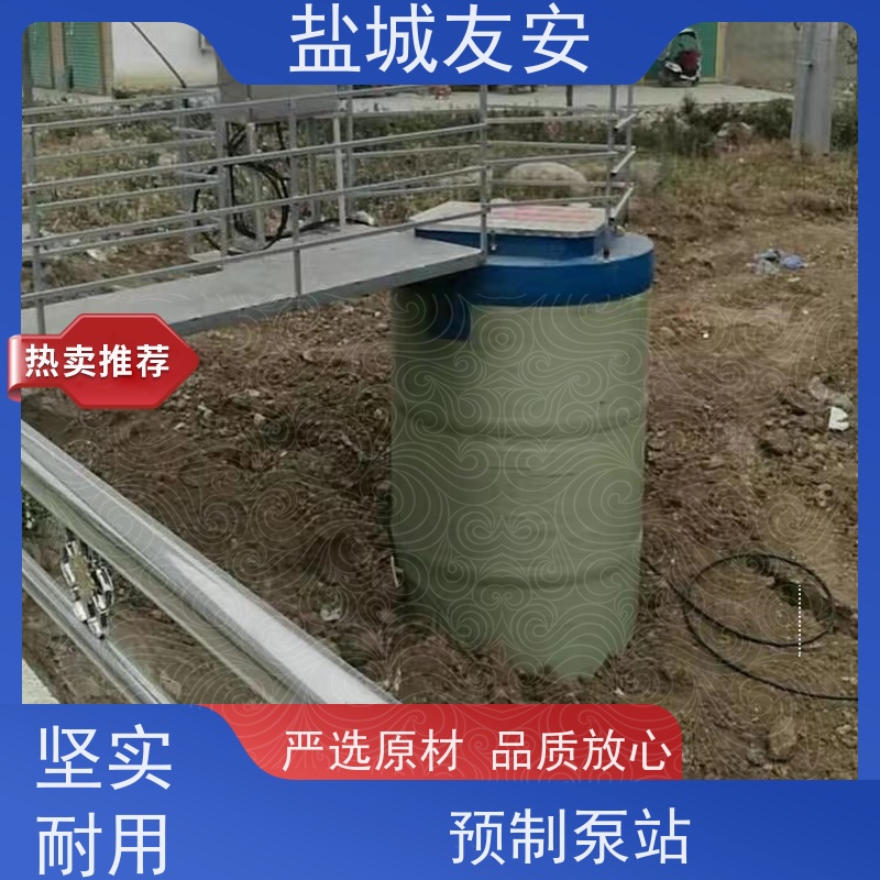 友安 GRP玻璃钢一体化泵站 防洪排涝 集成度高 外形美观