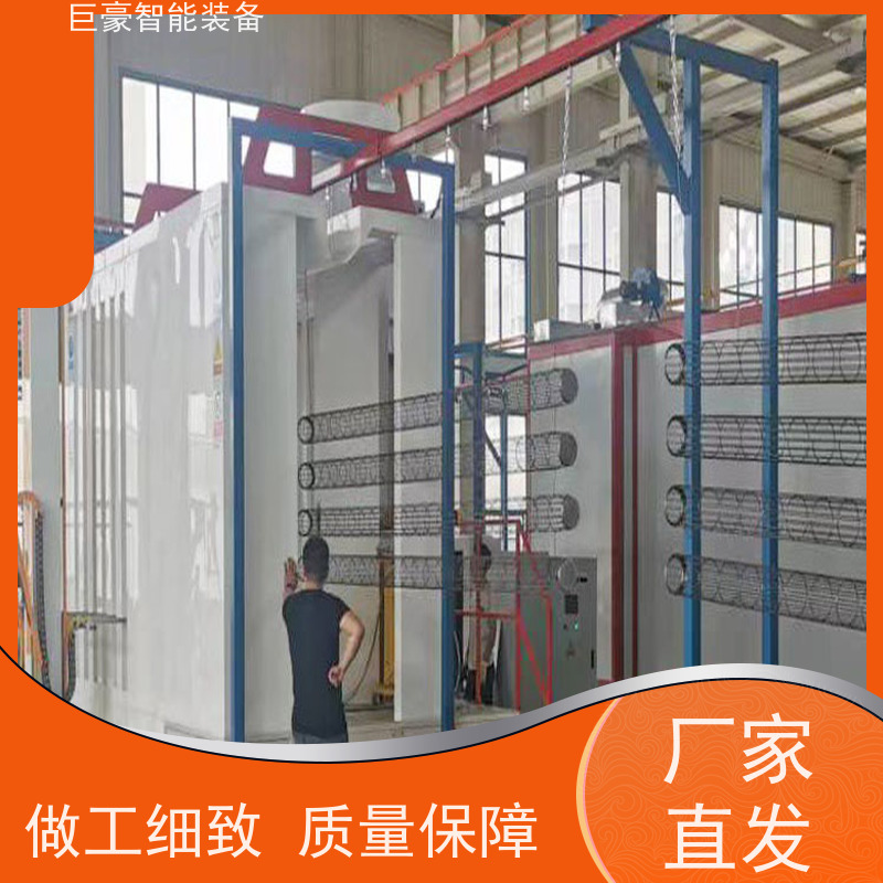巨豪智能装备 地轨式喷涂 自动粉末回收装置 电燃气加热 膜厚均匀