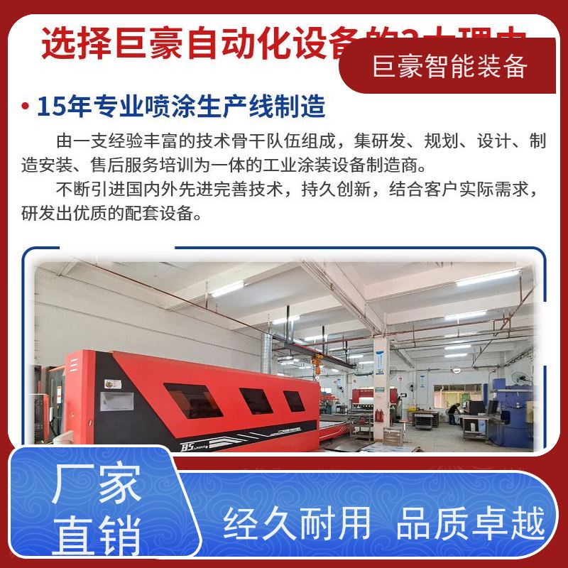 巨豪智能装备 金马喷枪 大旋风粉房喷涂 自动打包 运行稳定