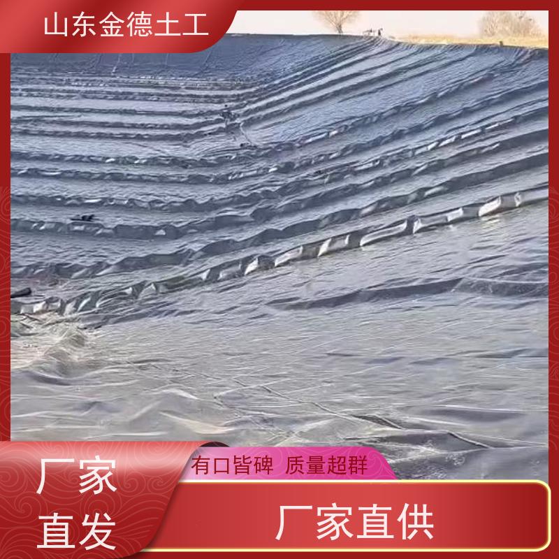 金德土工 危化池蓝色HDPE膜 施工便捷建标光面土工膜
