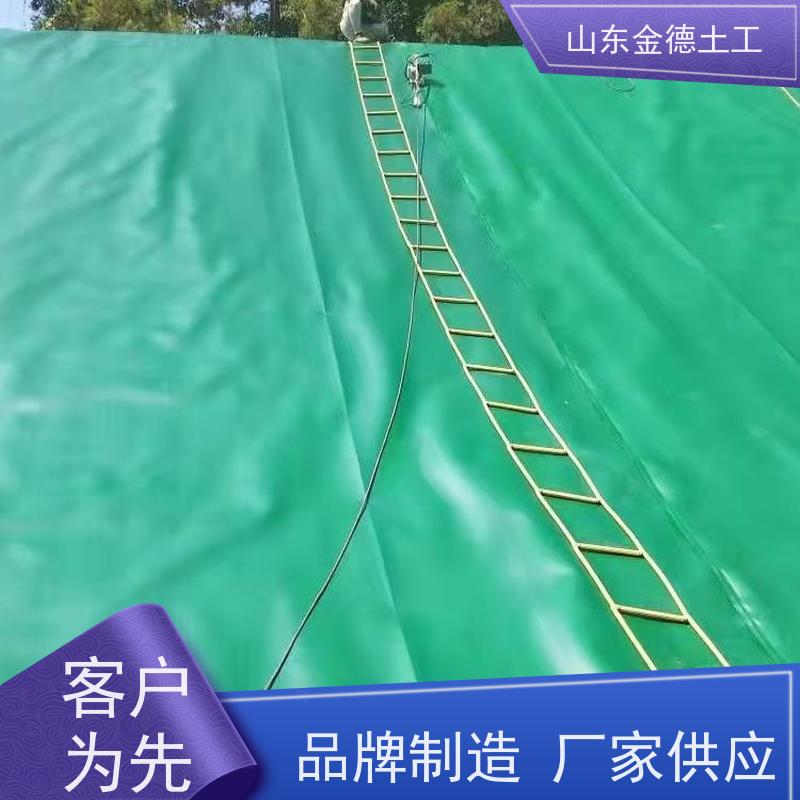 金德土工 黑膜塘覆盖 美标HDPE膜0.75mm厚 应变力强