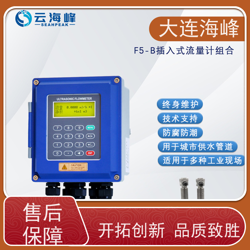 插入式超声波流量计 适用于各类纯净液体测量 多种通径可用