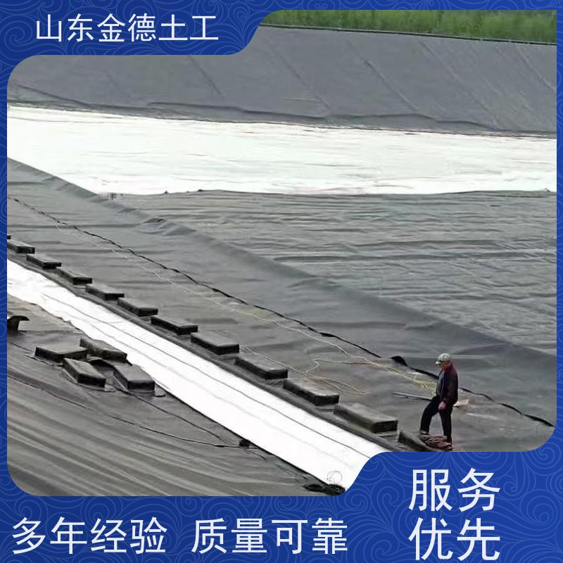 金德土工 黑膜塘覆盖 0.75mm厚美标土工膜 耐撕裂 施工便捷