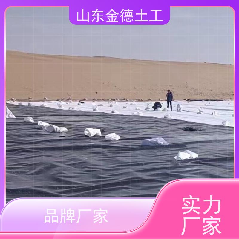 金德土工 黑膜池防渗 GH-2S环保光面土工膜 拉伸性高