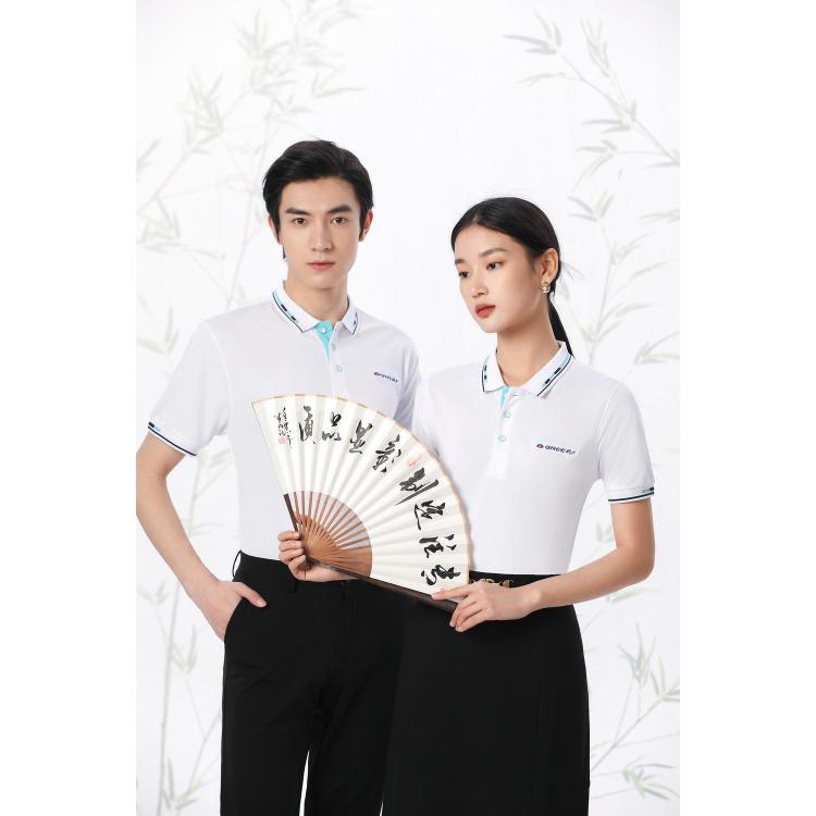 员工服polo衫工作服企业文化衫定制翻领T恤活动广告衫定做logo