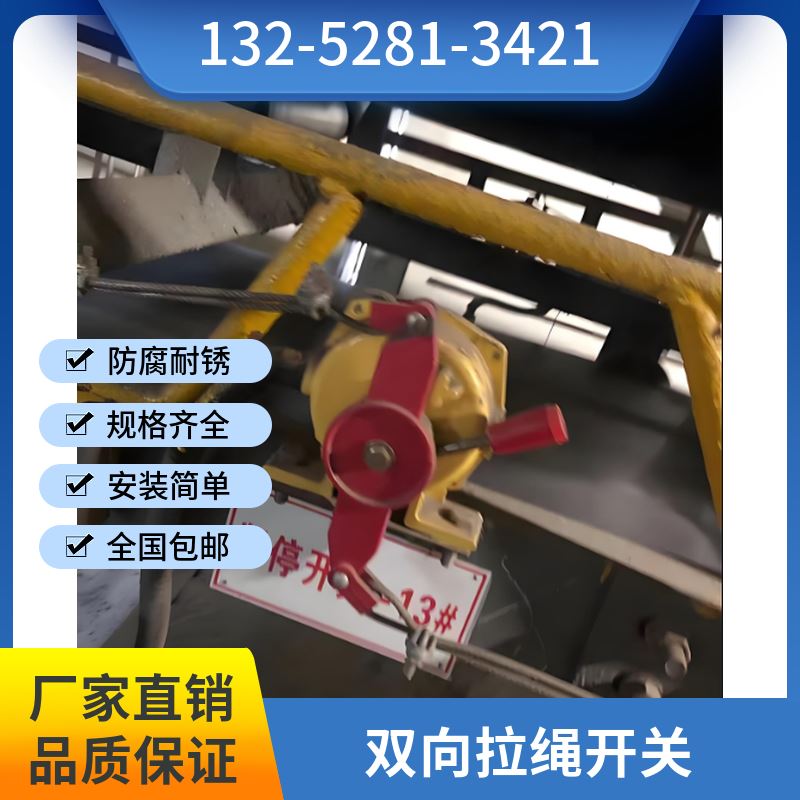  EXKLT2 皮带机双向拉绳开关 动作可靠 港口码头