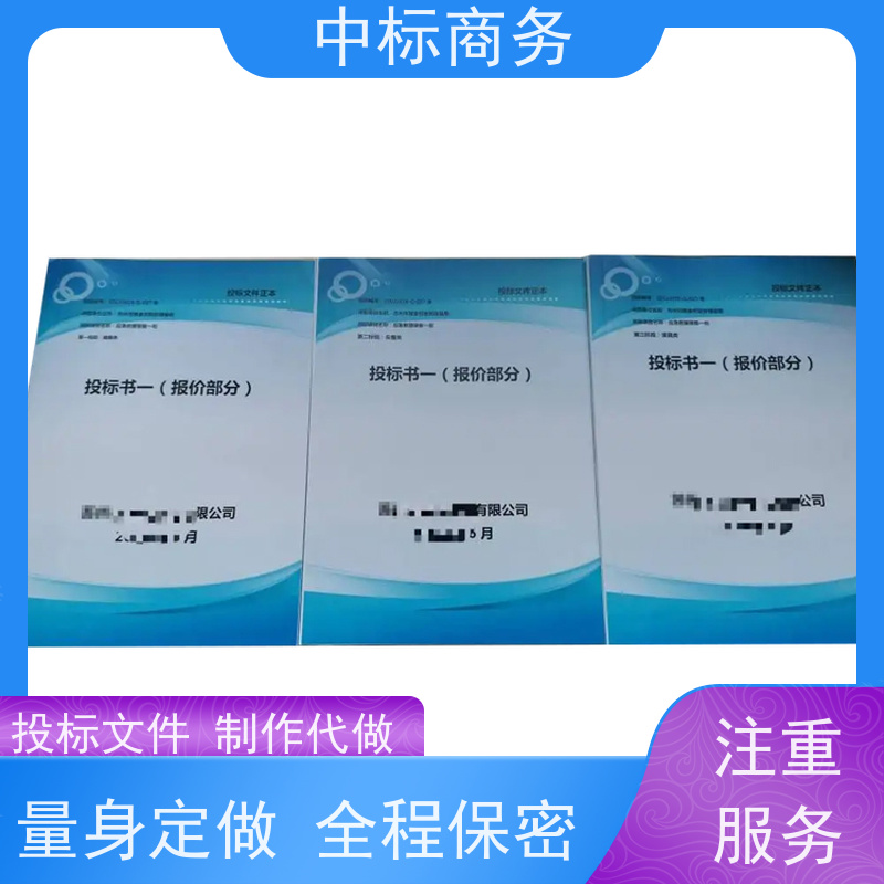 中标商务 成 都投标书代做 优秀的排版设计 一对一服务 满意为止