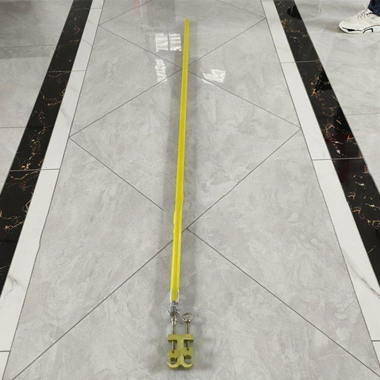 高压双引线紧固杆带电作业绝缘双头钩锁杆1M绝缘线路双线夹持器