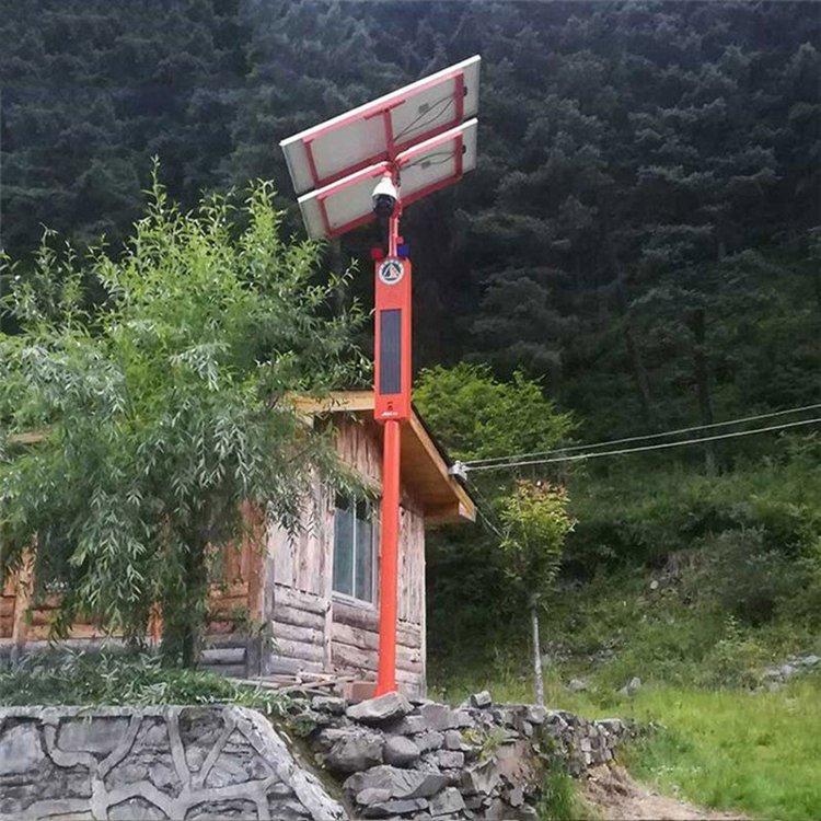 智能型火灾警示播报提示器太阳能语音宣传杆森林防火电子安全员