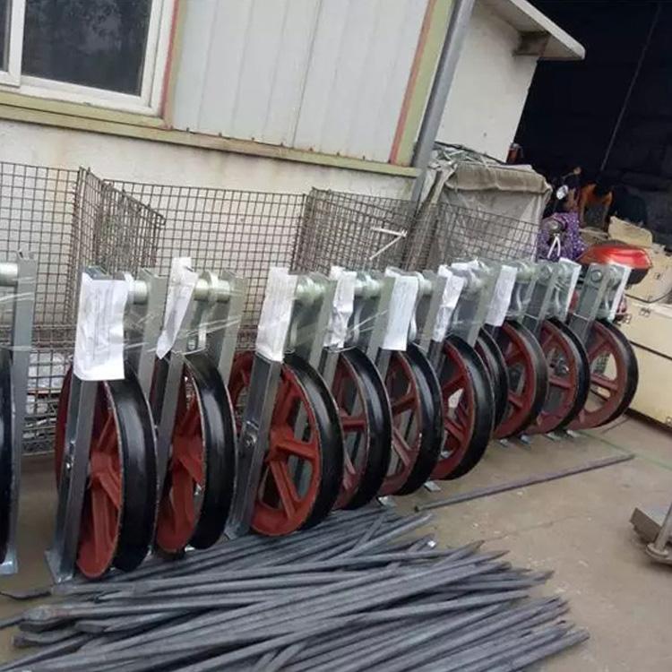 大直径高速转向滑车槽钢吊环式导线滑轮电力施工辅助工具线缆滑车