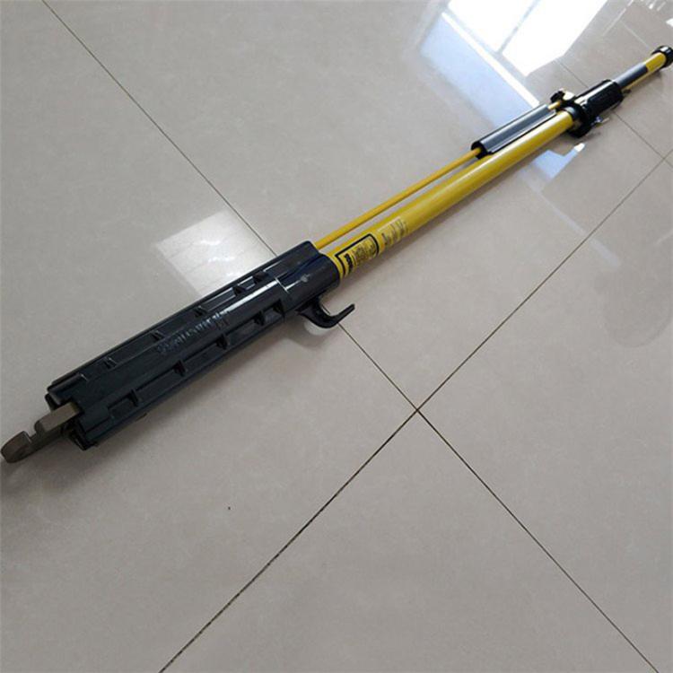 2.5米单节射枪式绝缘杆电力施工绝缘夹线杆带电作业射枪操作杆