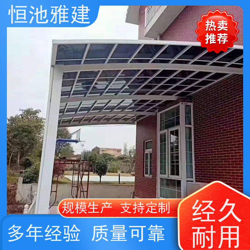 恒池雅建 农用种植温室大棚 阳光板雨棚 钢化玻璃阳光棚 供应经销商