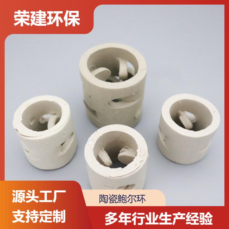 荣建环保 38mm 陶瓷鲍尔环 脱硫塔适用 免费拿样