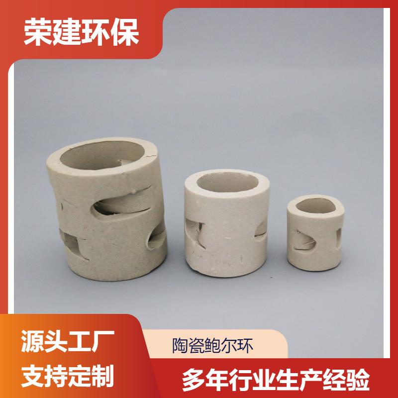 荣建环保 25mm 陶瓷鲍尔环 脱硫塔适用 规格齐全