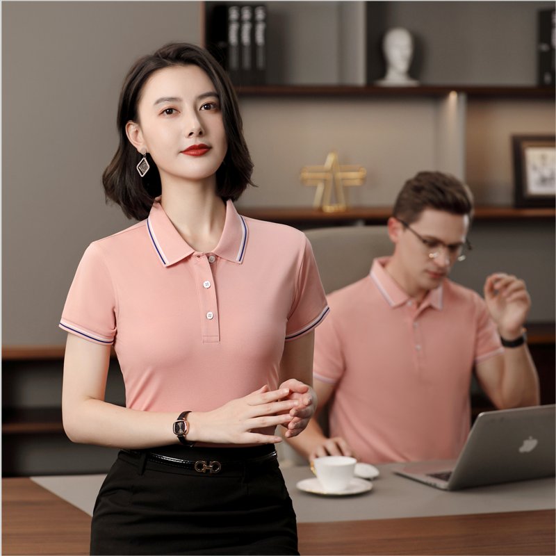 锦丹制服 免费印LOGO 顺|德polo衫定做 短袖工作服 夏季工衣