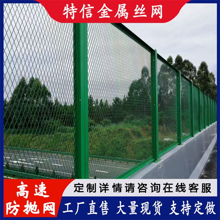 特信 高架防抛网 天桥防护网 桥梁护栏网 厂家直供 可开票