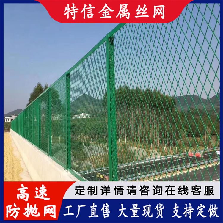 特信 桥梁网围栏厂家 高速路围栏网 护栏网圈地 孔型齐全 质量优良