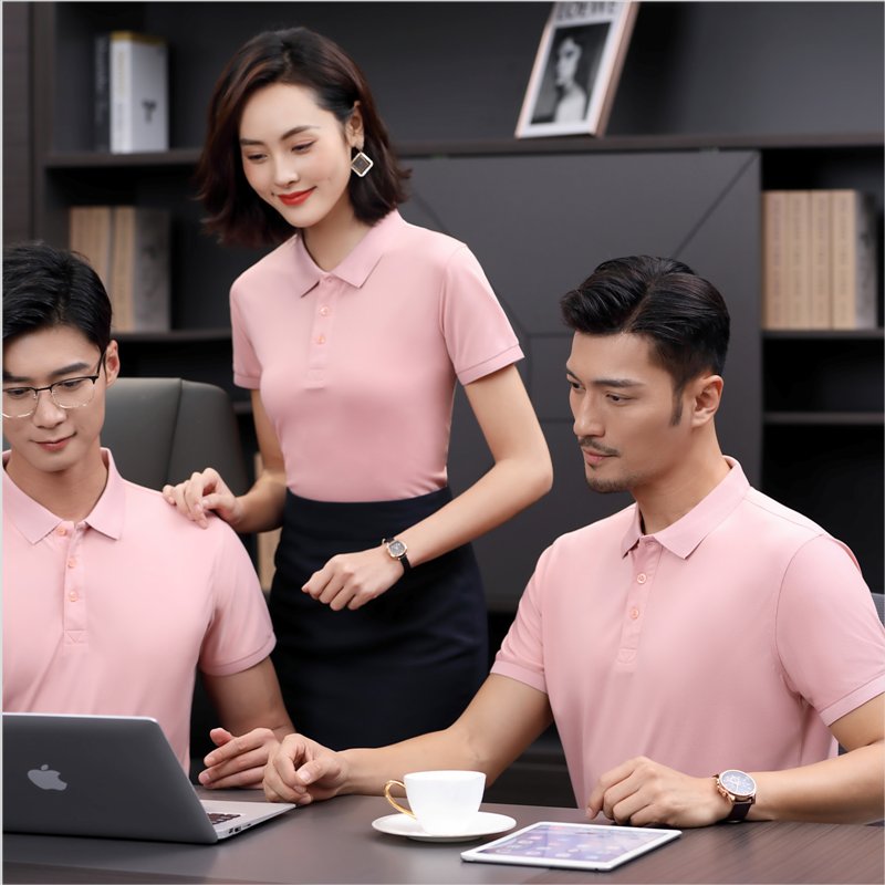 锦丹制服 禅|城短袖polo衫 免费印LOGO 定做工衣 车间工程服