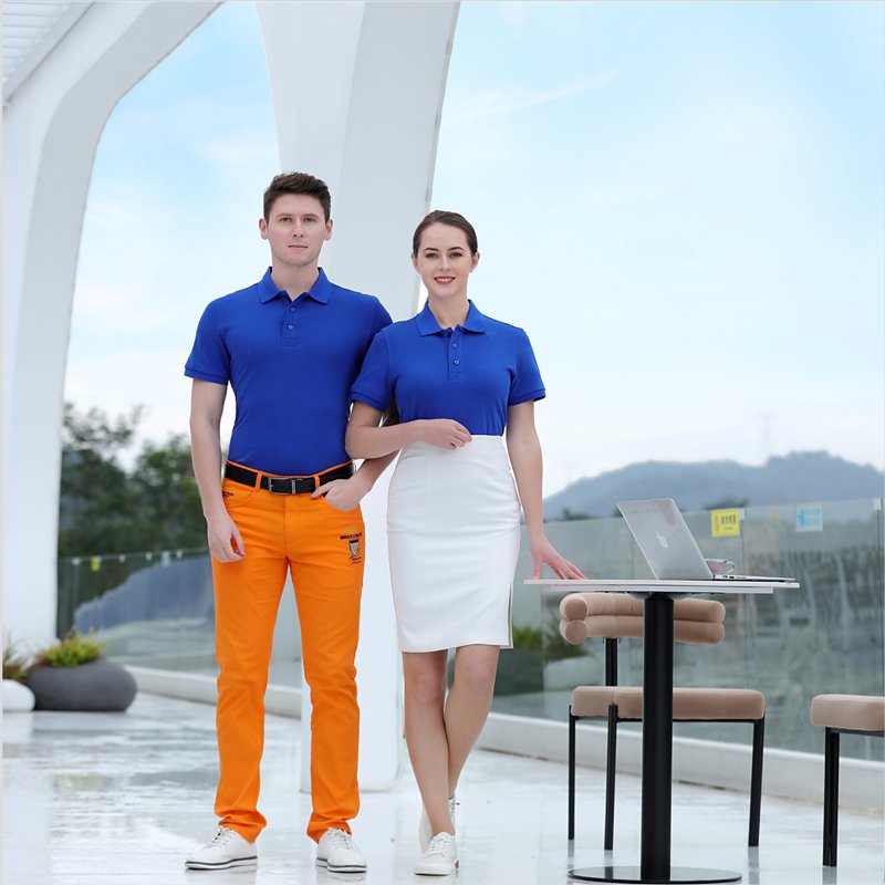 锦丹 免费印LOGO 南|海夏装polo衫定制 定做工衣 车间工程服