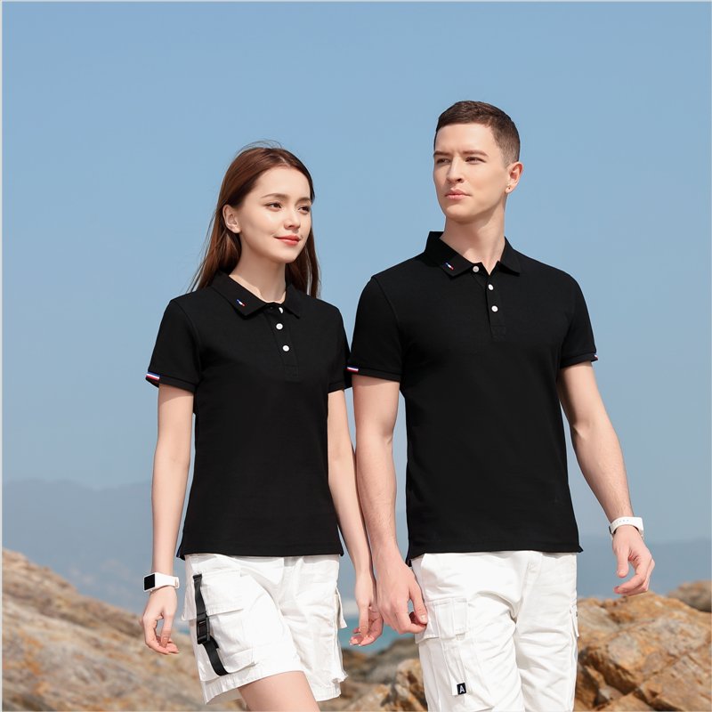 免费打样资质齐全 顺|德翻领polo衫 有领文化衫 锦丹制服